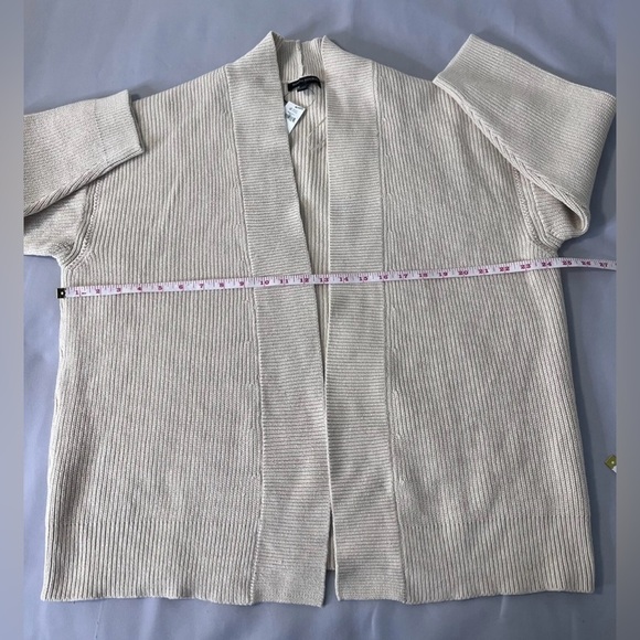 NWT Banana Republic Women's Beige Long Sleeve Open Front Cardigan Size Large - Picture 4 of 10